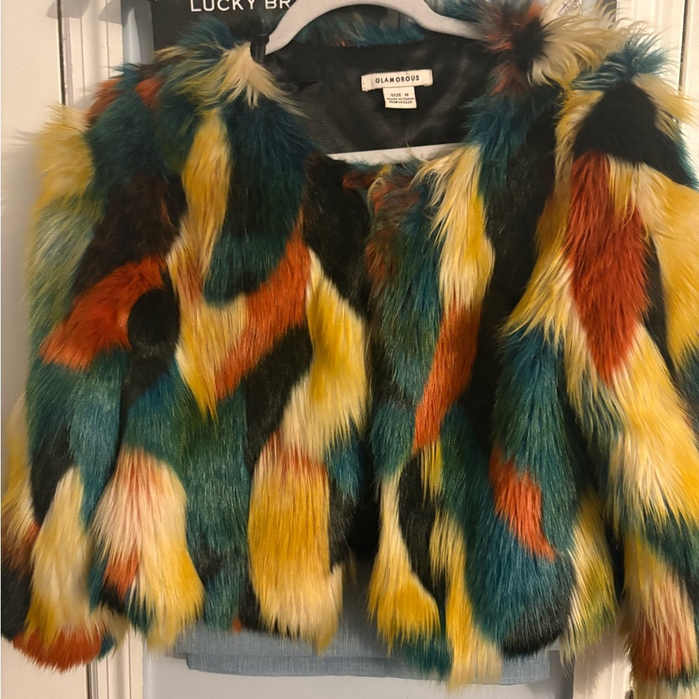 Diamond Supply Co. Vibrant Faux Fur Teddy Jacket